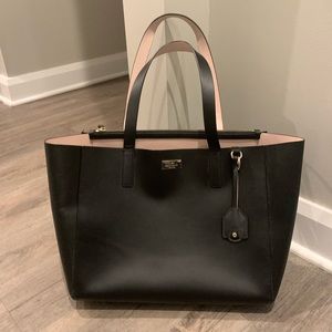 Black leather Kate Spade Tote Bag - brand new, never used!